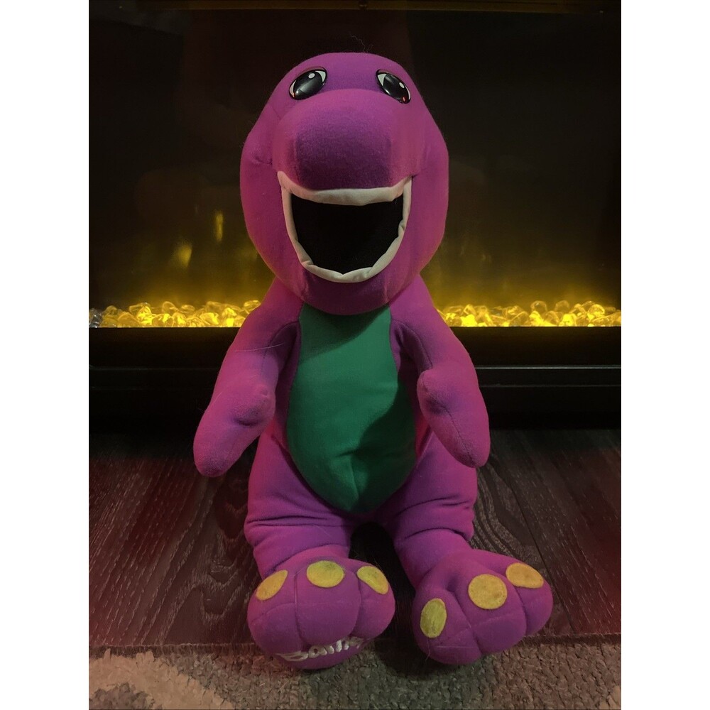 1992 Playskool Talking Barney Plush 71245, tested and works